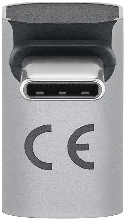 Adaptor USB-C mama - USB-C tata vertical 90° Thunderbolt3/4 Goobay 74442 – IoElectronice.ro [2]