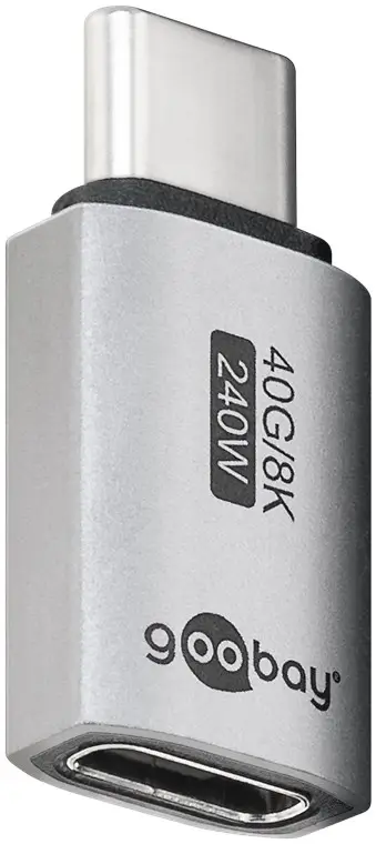 Telefoane-tablete - Adaptor USB-C 3.1 mama - USB-C tata drept Thunderbolt 3/4 Goobay 74447