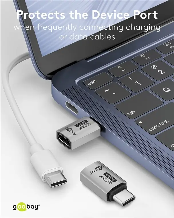 Adaptor USB-C3.1 mama - USB-C tata drept Thunderbolt 3 /4 Goobay 74447 – IoElectronice.ro [4]