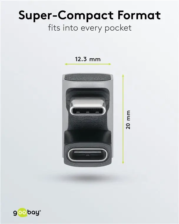 Adaptor USB-C3.1 mama - USB-C tata în formă de U Thunderbolt 3/4 Goobay 74445 – IoElectronice.ro [4]