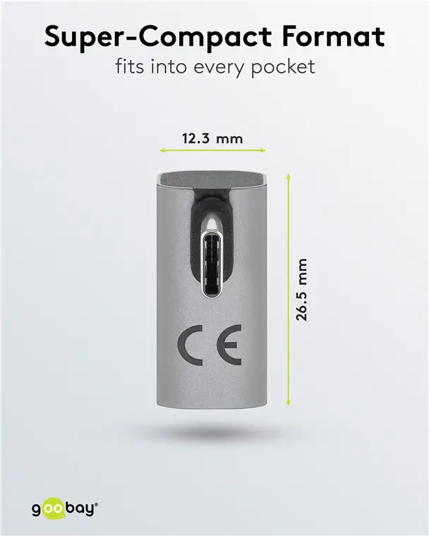 Adaptor USB-C3.1 mama - USB-C tata rotit vertical la 90 Thunderbolt 3/4 Goobay 74443 – IoElectronice.ro [4]