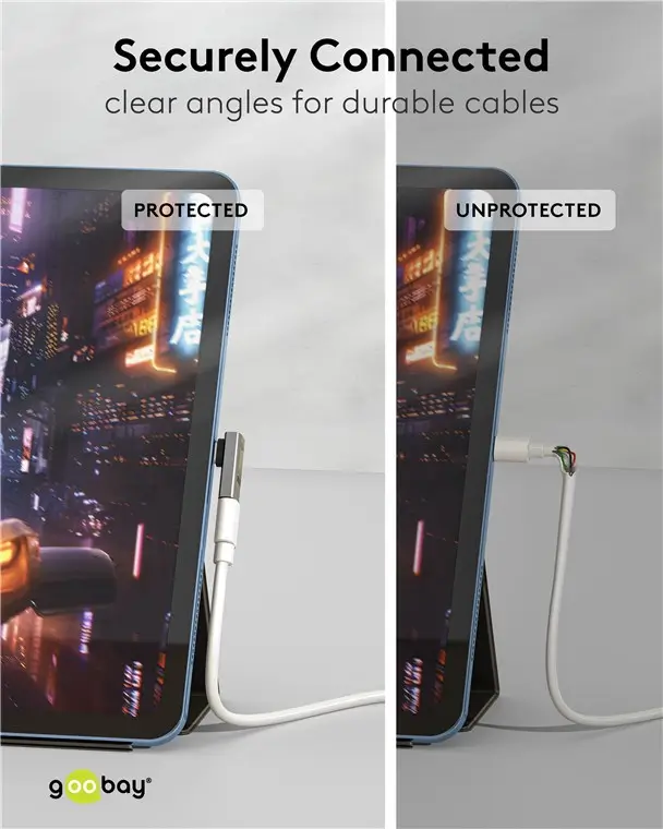 Adaptor USB-C3.1 mama - USB-C tata vertical la 90° scurt Thunderbolt 3/4 Goobay 74444 – IoElectronice.ro [7]