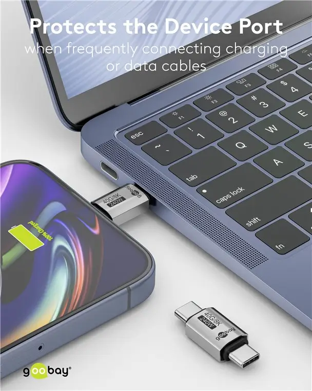 Adaptor USB-C 3.1 tata - USB-C tata drept Thunderbolt 3/4 Goobay 74448 [4]