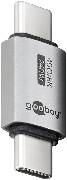 Telefoane-tablete - Adaptor USB-C 3.1 tata - USB-C tata drept Thunderbolt 3/4 Goobay 74448