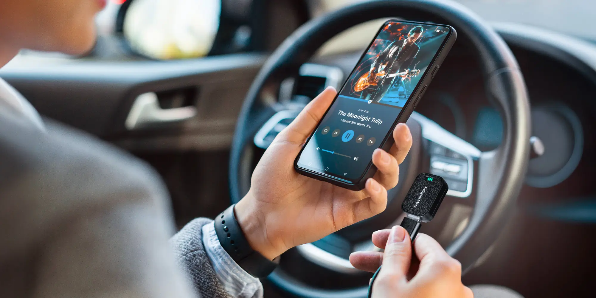 Adaptor Wireless Android Auto & CarPlay Kruger&Matz KM2025 – Conectivitate Rapidă și Sigură pentru Mașina Ta [5]