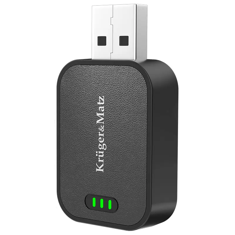 Accesorii smart - Adaptor Wireless Android Auto & CarPlay Kruger&Matz KM2025 – Conectivitate Rapidă și Sigură pentru Mașina Ta