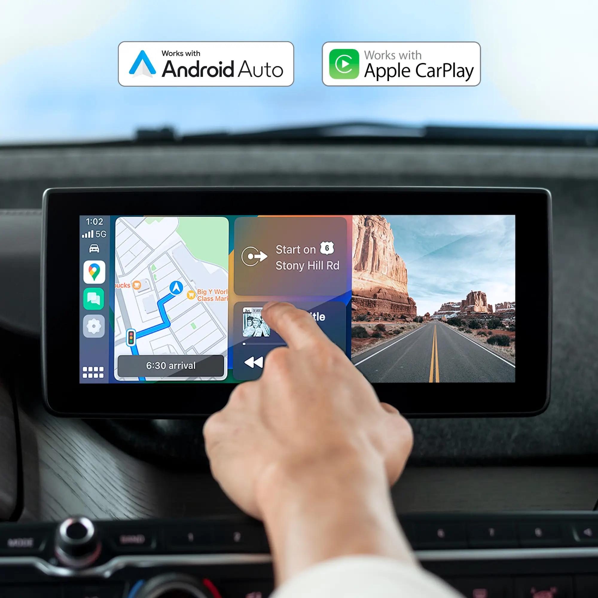 Adaptor Wireless Android Auto & CarPlay Kruger&Matz KM2025 – Conectivitate Rapidă și Sigură pentru Mașina Ta [6]