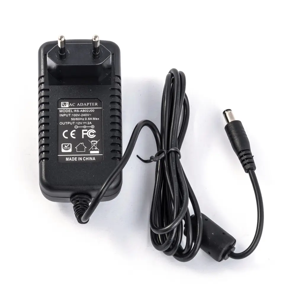 Alimentator AC/DC 12V 2A 15W, conector 2.1x5.5mm, negru RS-AB02J00 – Putere și fiabilitate pentru echipamentele tale [1]