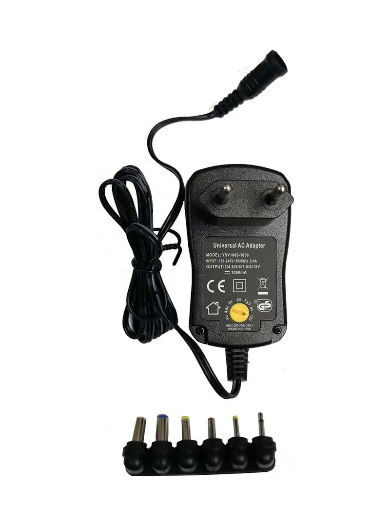 Electrice - Alimentator AC DC 3-12V 1A cu 6 mufe OEM, tensiune intrare 100-240V, amperaj 1A, lungime 6 mufe.