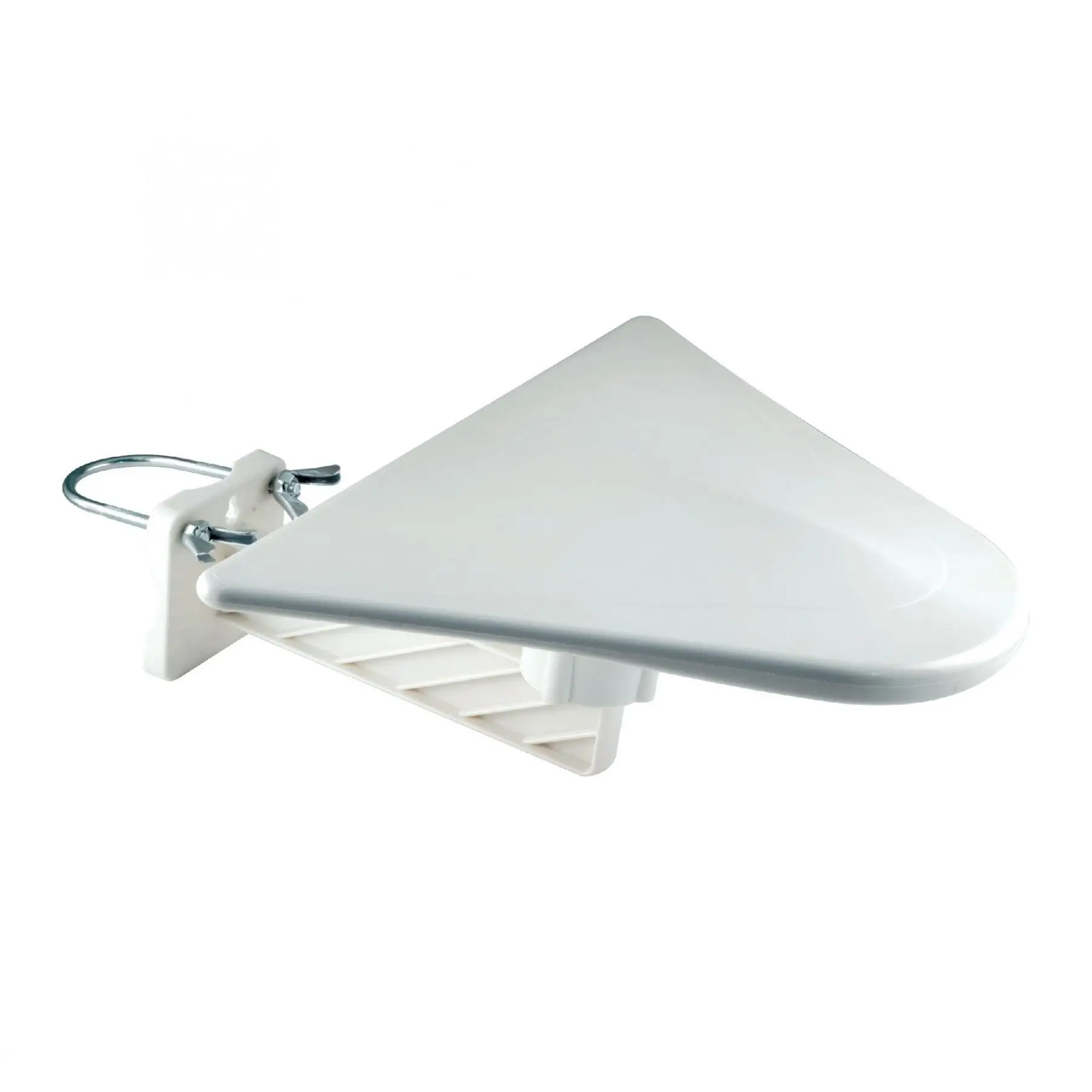 Antene TV - Antena DVB-T/T2 amplificator 56dB exterior alb Home FZ 56, lungime 1.5m, pentru recepție semnal TV.