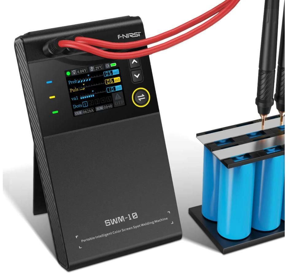 Electrice - Aparat de sudura in puncte 0.1-0.25mm portabil cu acumulator afisaj digital FRNISI SWM-10 – IoElectronice.ro