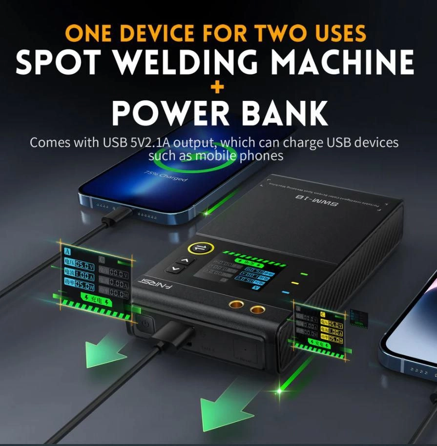 Aparat de sudura in puncte 0.1-0.25mm portabil cu acumulator afisaj digital FRNISI SWM-10 – IoElectronice.ro [3]