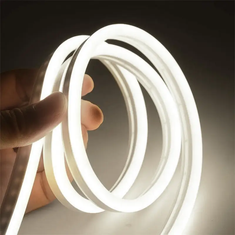 Banda LED COB 230V flexibilă 10mm 6000K alb rece IP65 – Iluminare eficientă și durabilă pentru proiecte outdoor [1]