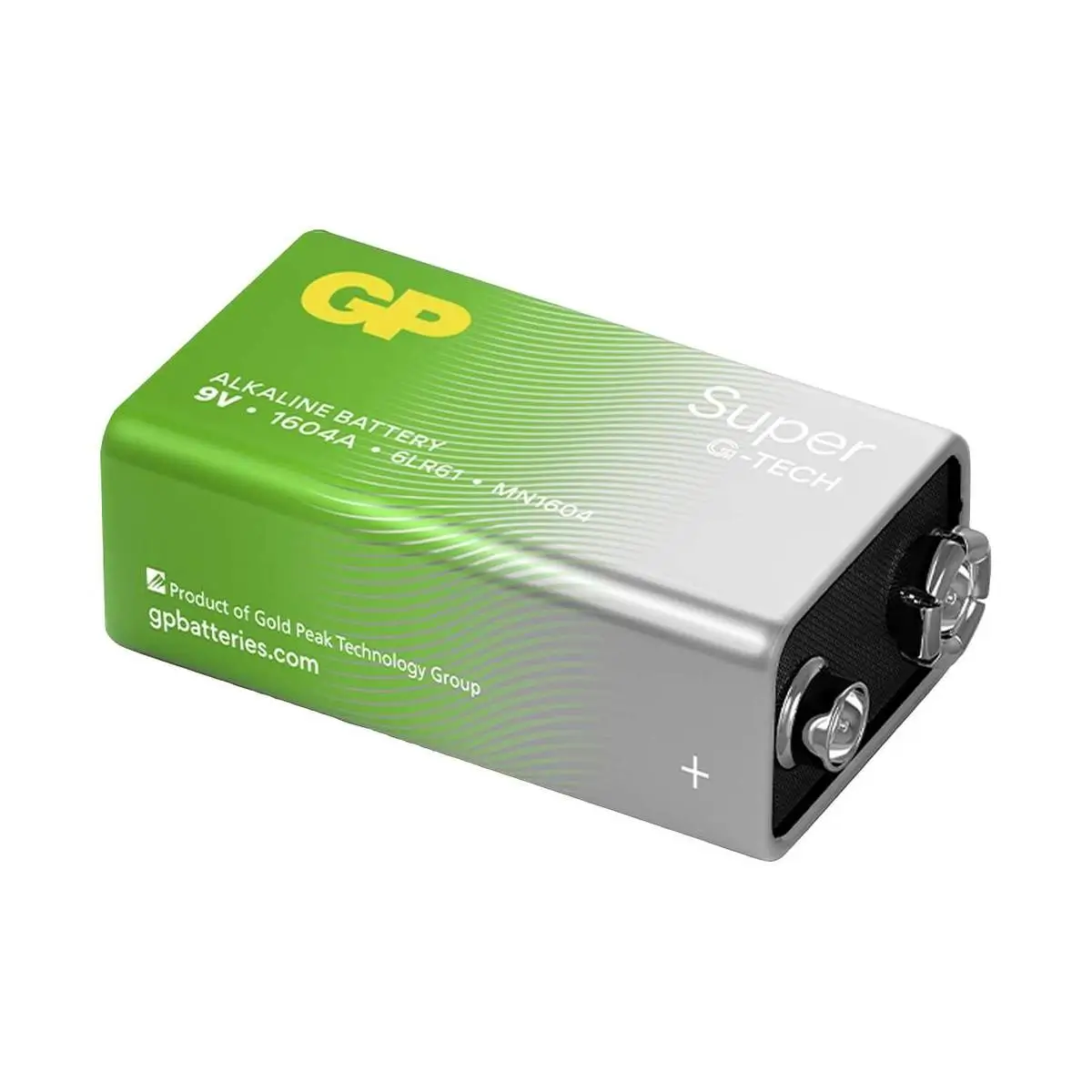 Baterie alcalină 9V GP Super GPPVA9VAS780 tip 6LR61 tensiune 9V utilizare în dispozitive electrice [1]
