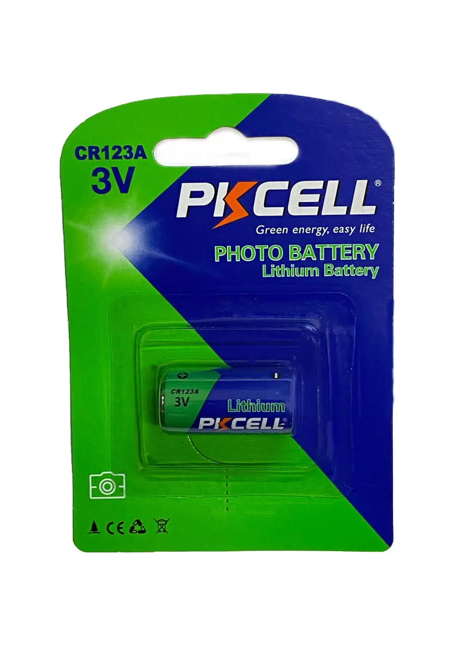 Baterii - Baterie PKCELL CR123A 3V Lithium 1500mAh – Performanță și fiabilitate în blister individual