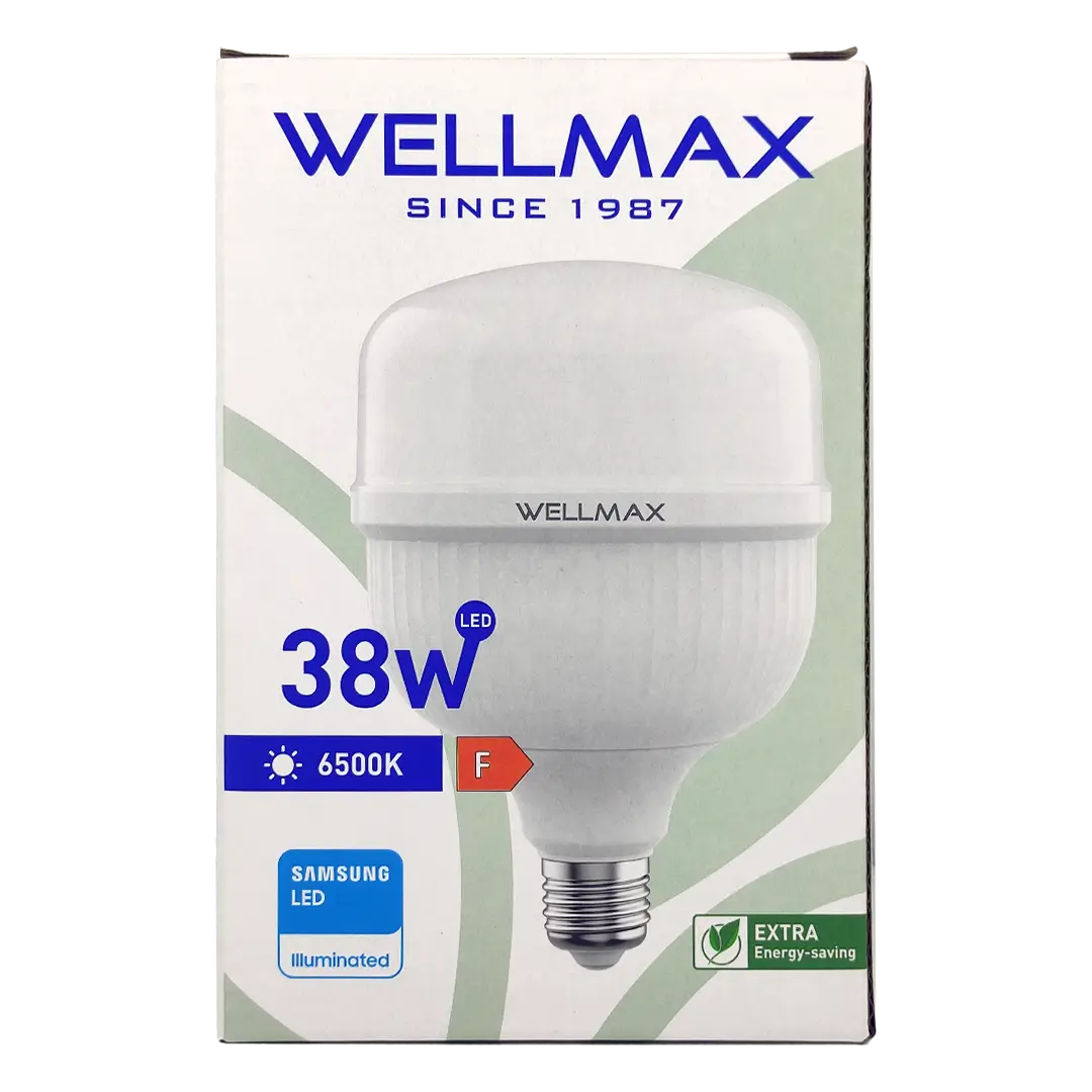 Bec LED cu chip SAMSUNG E27 T100 T-BULB 38W 4050lm 6500K Wellmax VE20706 – IoElectronice.ro [2]