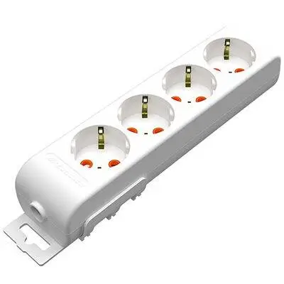 Electrice - Bloc prelungitor electric 4 prize schuko 16A 3500W alb Ri-tech Mutlusan 001 175 410001 00 00