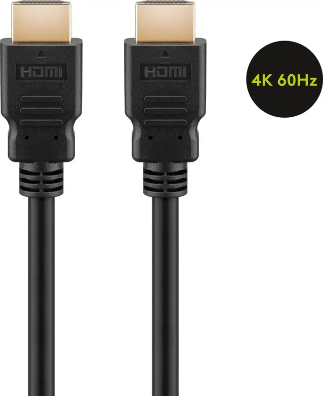 Conectica - Cablu 0.5m HDMI v2.0 cu Ethernet ARC 4K/60Hz UHD 18Gbit/s Goobay 61149