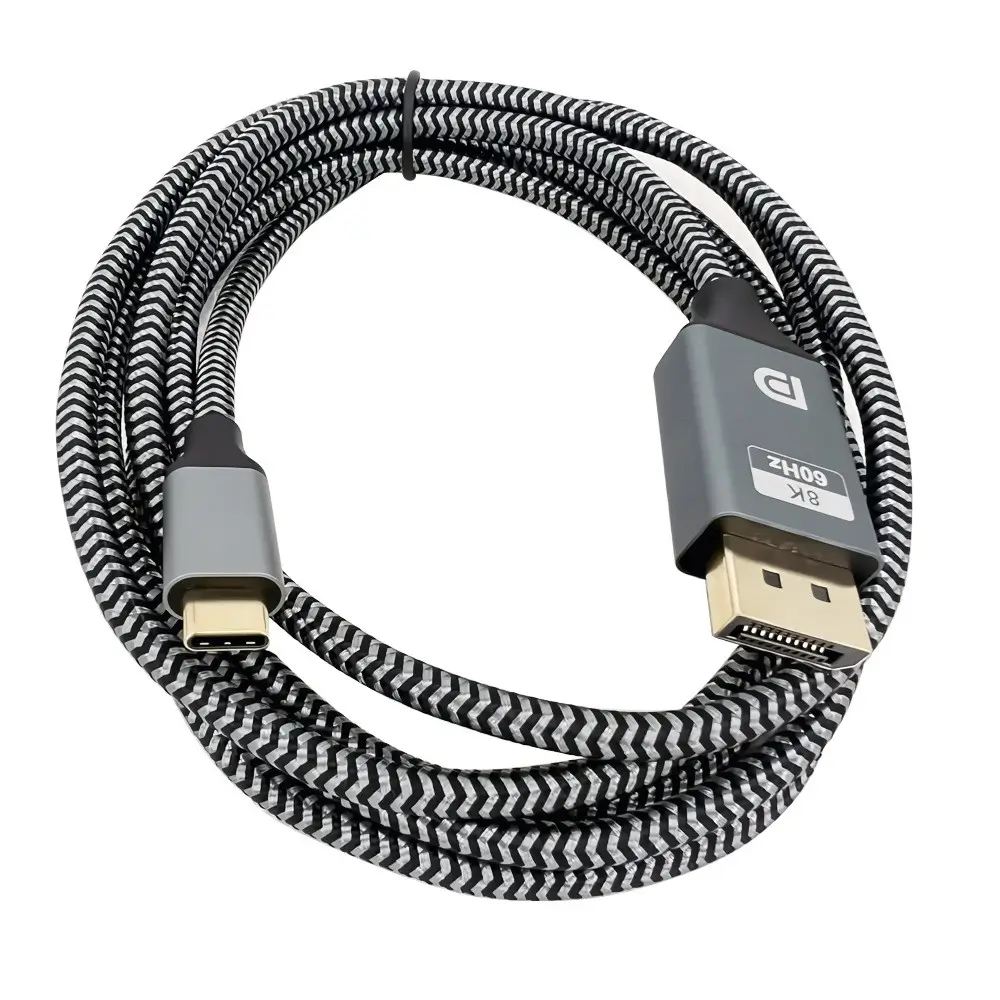 Cabluri telefon-tableta - Cablu 8K/60Hz USB3.1 USB-C tata la DisplayPort tata 1.8m – IoElectronice.ro