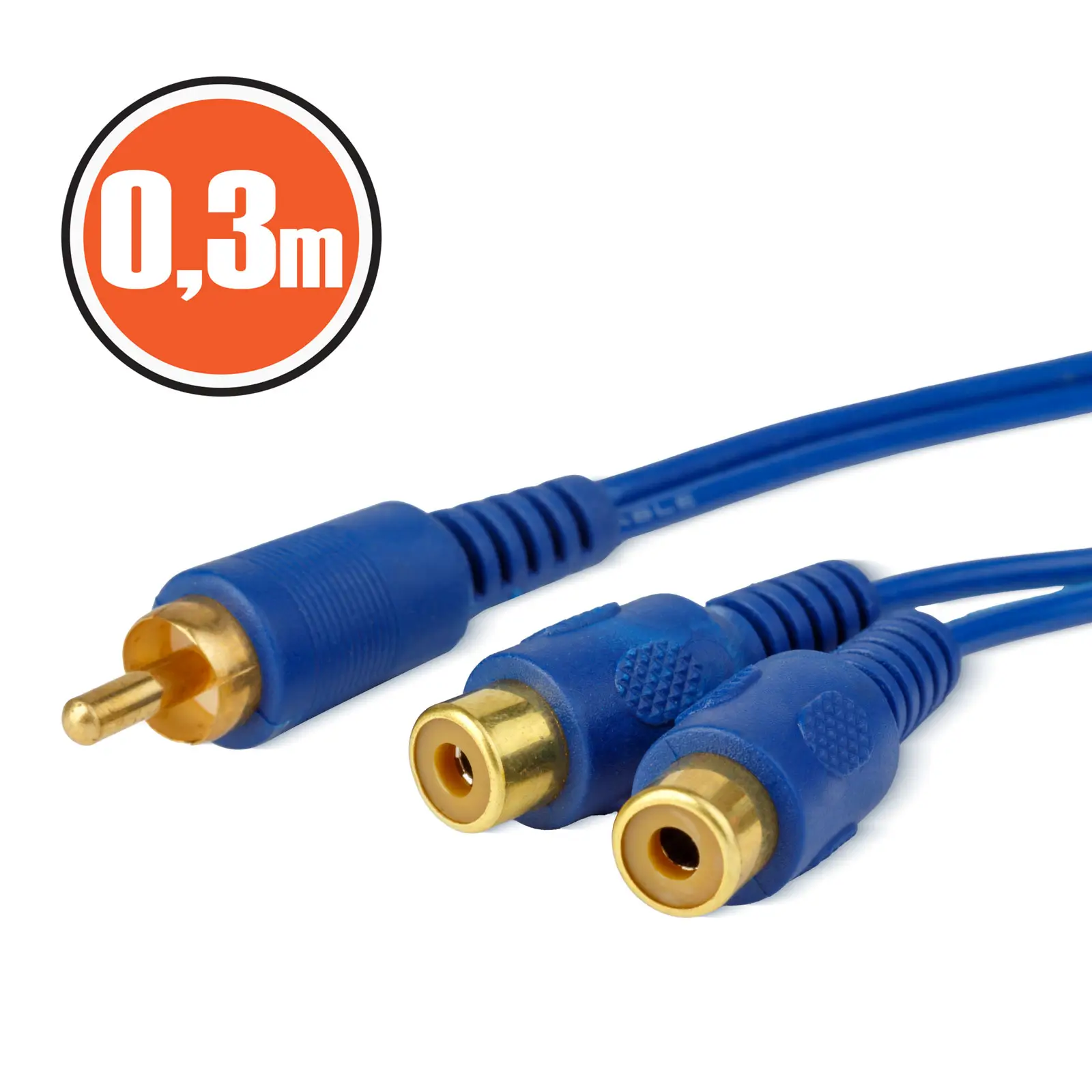 Adaptoare RCA - Cablu adaptor RCA la 2x RCA mama 0.3m – IoElectronice.ro