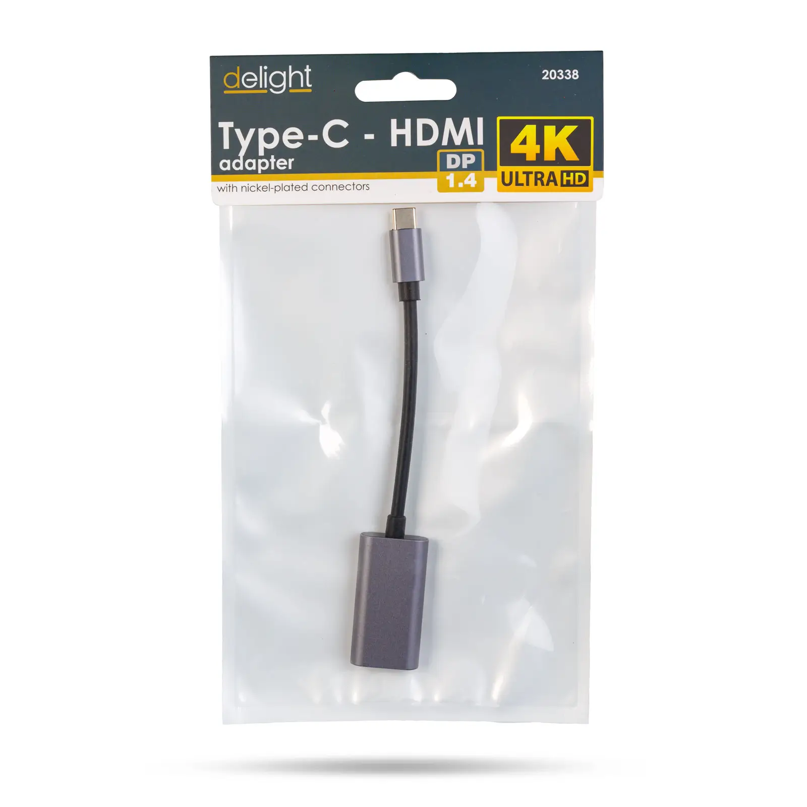 Cablu adaptor USB-C la HDMI v1.4 4K 30Hz 16cm delight 20338 – IoElectronice.ro [2]
