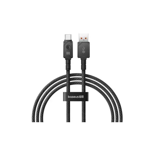 Cabluri telefon-tableta - Cablu alimentare/date Baseus Unbreakable Fast Charging Data Cable 2m USB - USB Type-C 100W braided aliaj zinc negru P1035580111