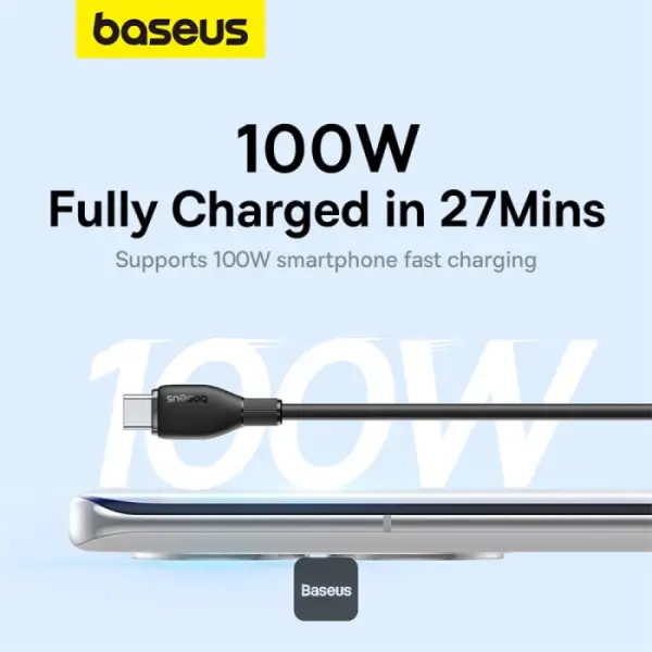 Cablu USB Type-C 100W 1.2m Baseus Pudding Series P10355703111-B1 negru [3]