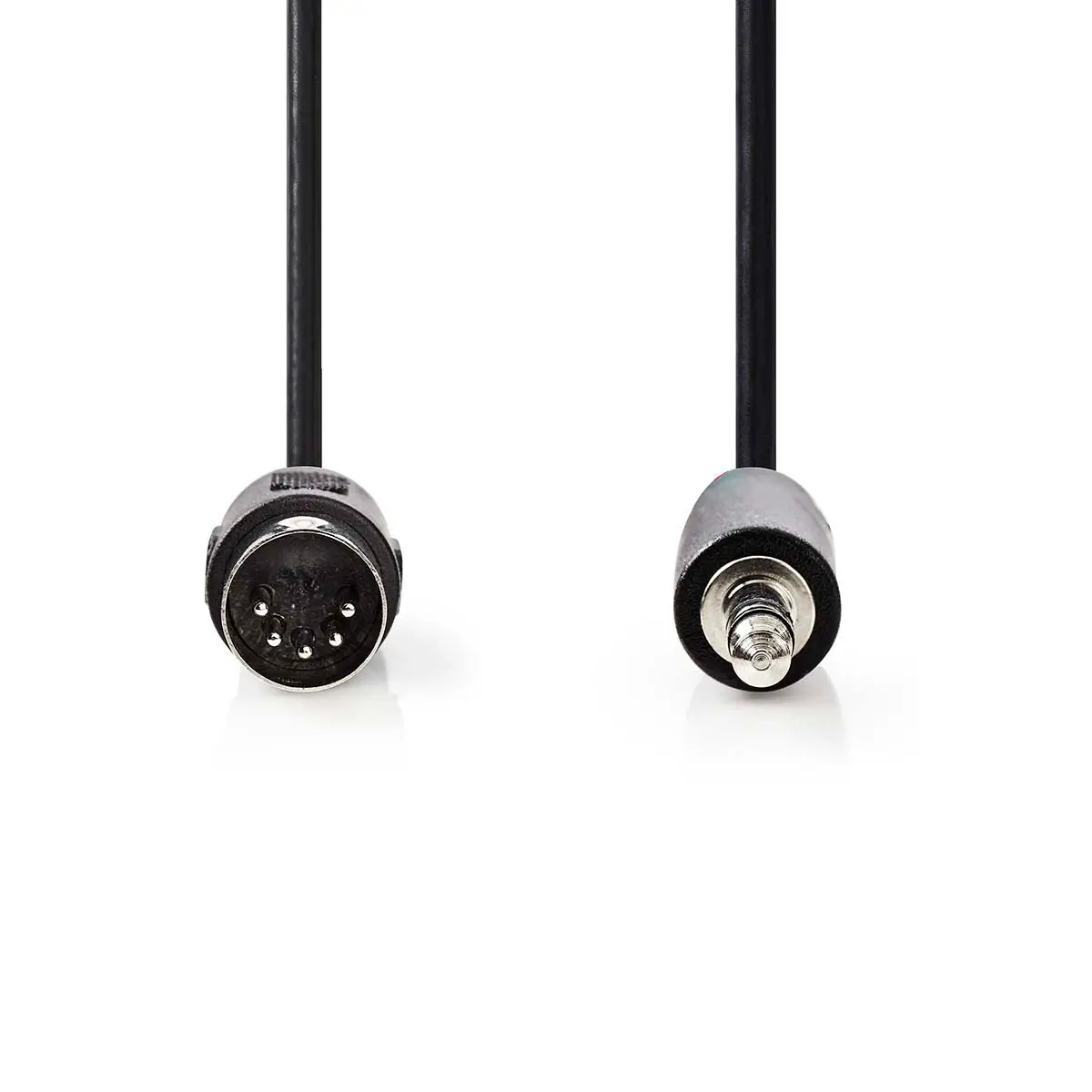 Cablu audio DIN 5 pini tata - Jack 3.5 mm STEREO tata 2m Nedis CAGL20100BK20 – IoElectronice.ro [2]