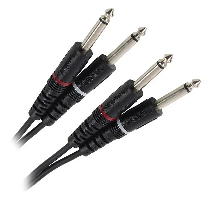 Conectica - Cablu audio 2 x Jack 6.35 mm mono tata 6m PLUGGER PLU CABB