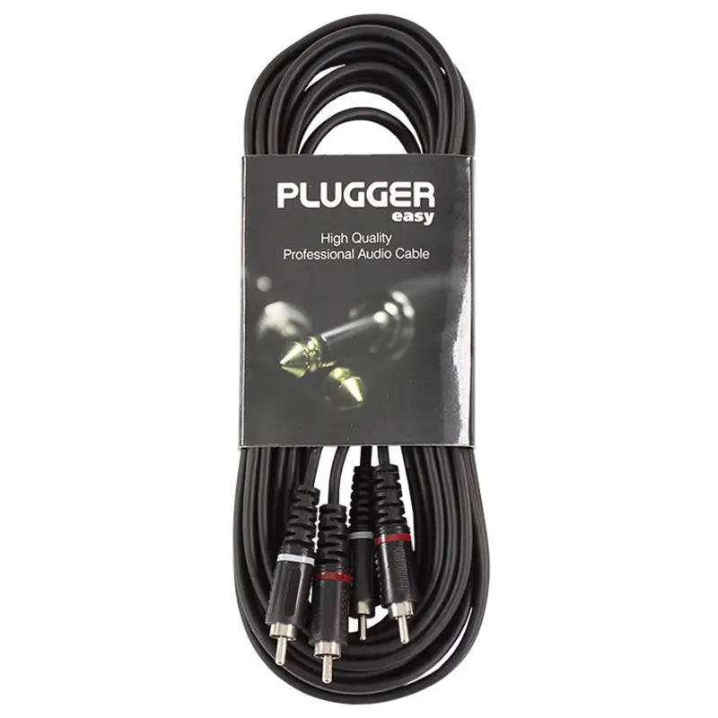 Cablu audio 2x RCA tata - 2x RCA tata 6m PLUGGER RM0RM0 [2]