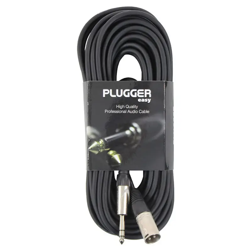 Cablu audio XLR tata - Jack 6.3 mm tata stereo 15m PLUGGER [2]