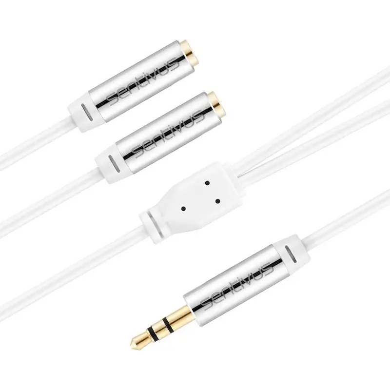 Cabluri Jack - Cablu audio stereo SENTIVUS 1m Jack 3.5 mm tata - 2x 3.5 mm mama SE-AU101-010 – IoElectronice.ro