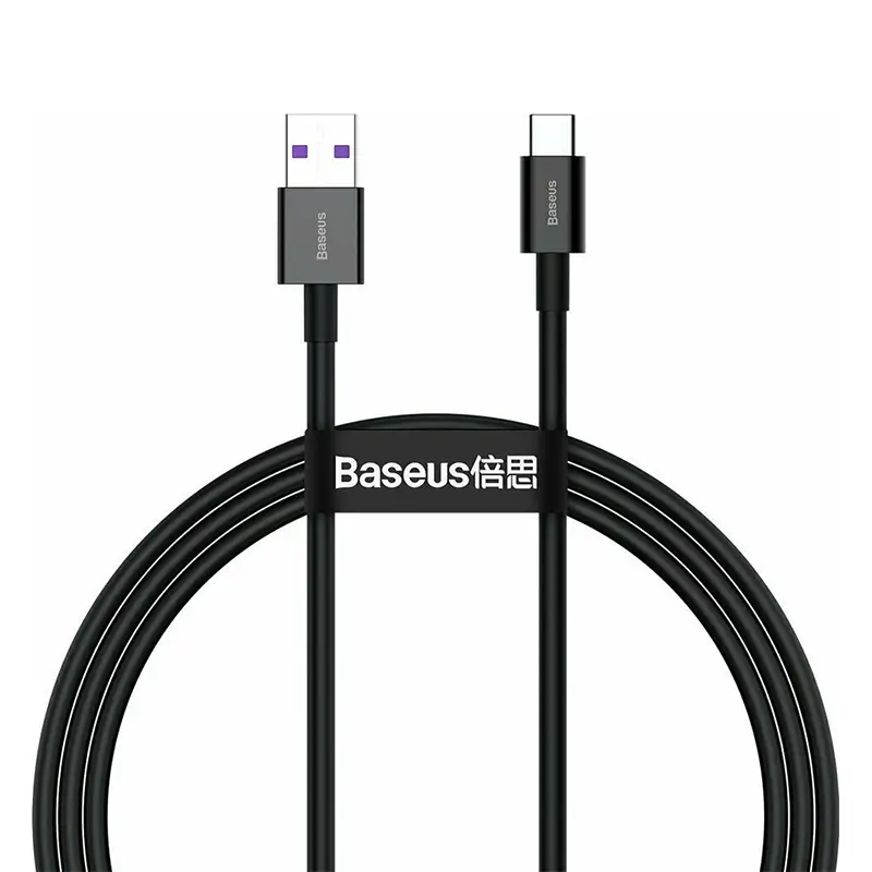 Telefoane-tablete - Cablu Baseus CATYS-B01 USB - Tip C 1m 100W 6A PD2.0 negru