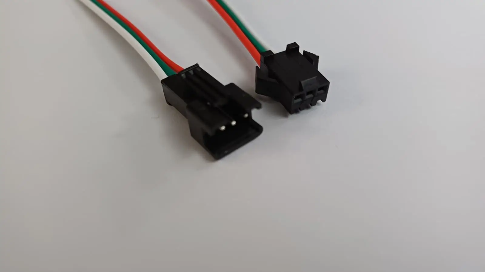 Mufe AC-DC - Cablu cu mufă 3 pini Tata/Mamă mic negru JST SM 2B