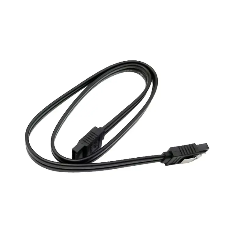 Cablu SATA 3 6Gb/s GIGABYTE, 50cm, 20AWG, Negru, Model 12CF1-2SAT1B-02R, Calitate Originală [1]