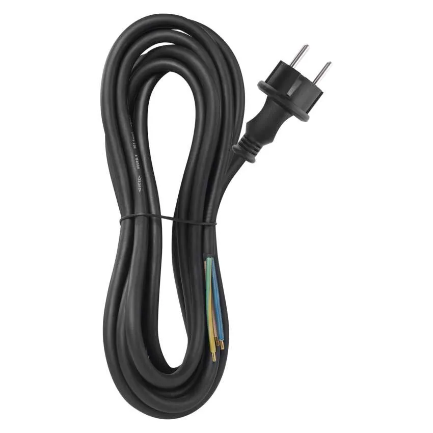 Conectica - Cablu de alimentare EMOS S03450 3x2.5mm2 5m negru, flexibil, izolație cauciuc
