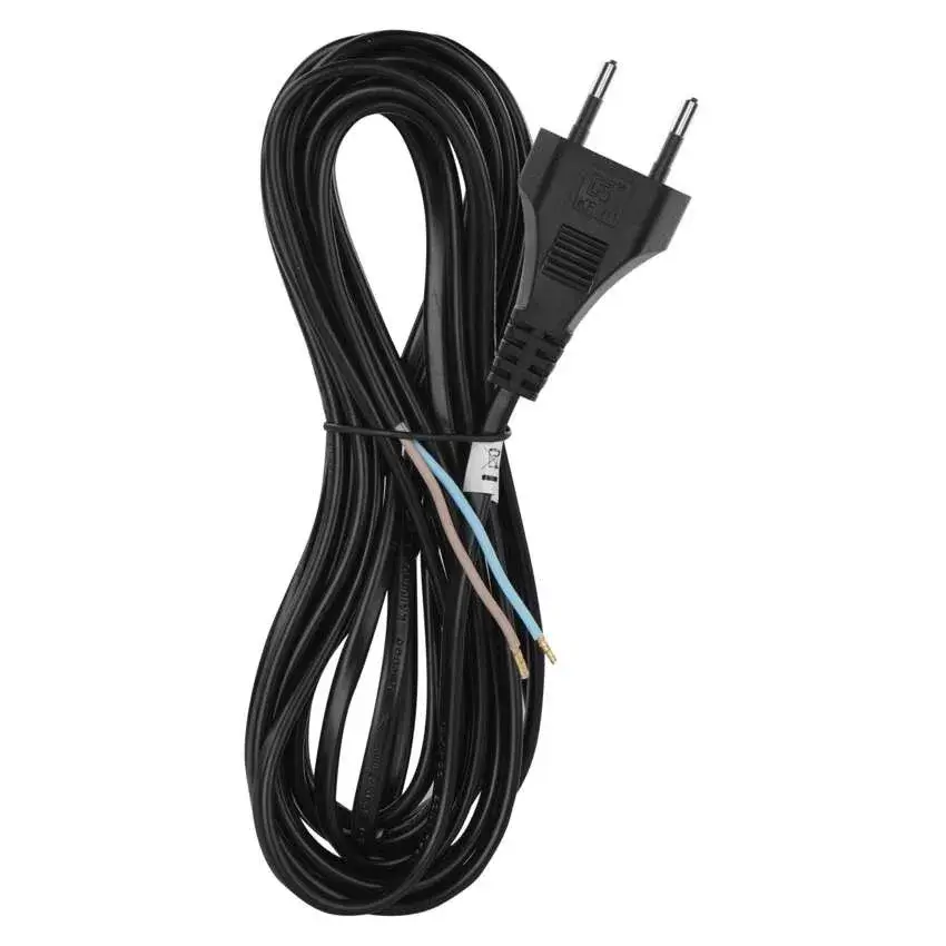 Conectica - Cablu de alimentare EMOS S19275 flexibil, 5m, 2x0.75mm², izolație PVC, culoare neagră