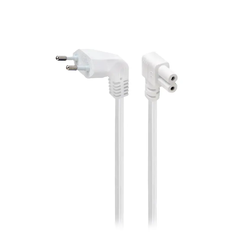 Cablu de alimentare Euro 90° 2.5m Alb GEMBIRD PC-184L-VDE-2.5M-W - Conexiune sigură și flexibilă [1]
