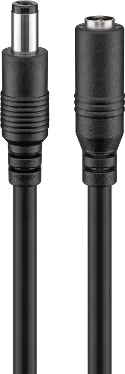 Cablu de extensie DC mama-tata 5.5x2.5mm 5m negru Goobay 76673 – IoElectronice.ro [8]