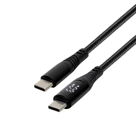 Telefoane-tablete - Cablu de incarcare USB-C - USB-C 1.2m 100W QC /PD /PPS si contor de energie LED Home USBCC100PM