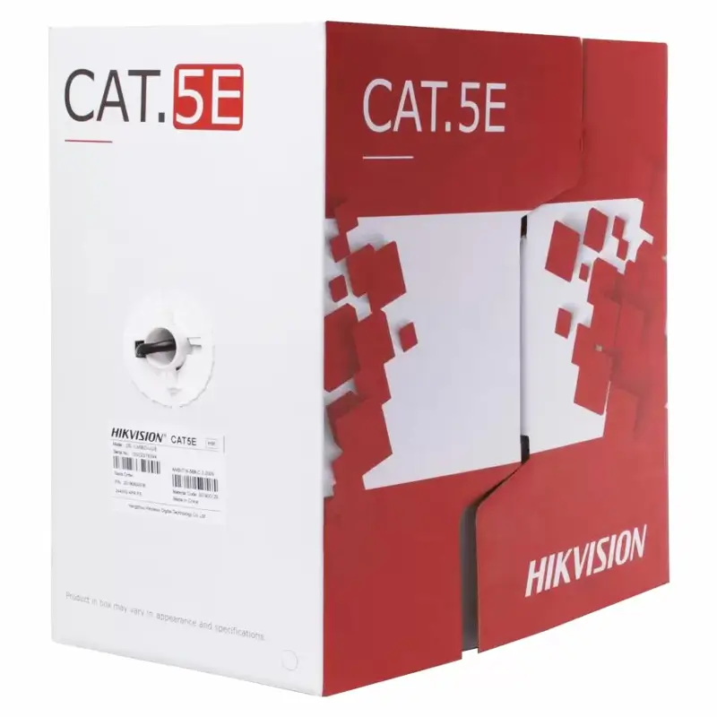 Cablu de retea exterior 20m robust Hikvision CAT5e UTP cupru 0.5mm negru DS-1LN5EO-UU/E-20 – IoElectronice.ro [2]