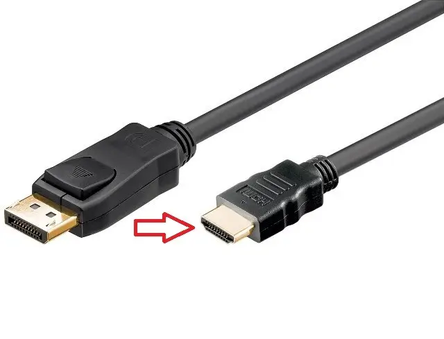 Cabluri - Cablu DisplayPort la HDMI 10m Full HD 1920x1080P 50Hz OEM audio video rotund