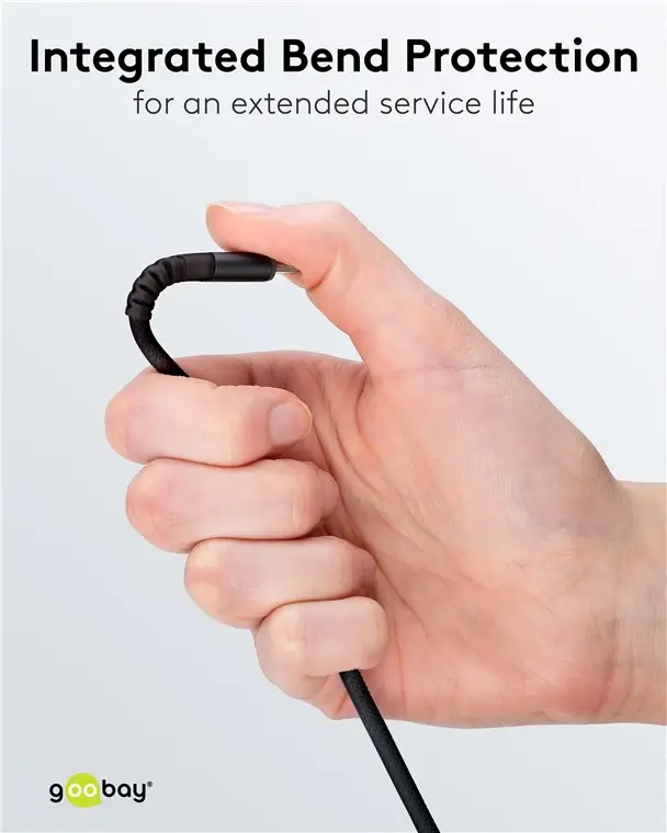 Cablu USB-C 3.1 - USB-A 3.0 3m Goobay 74528 Supersoft [2]