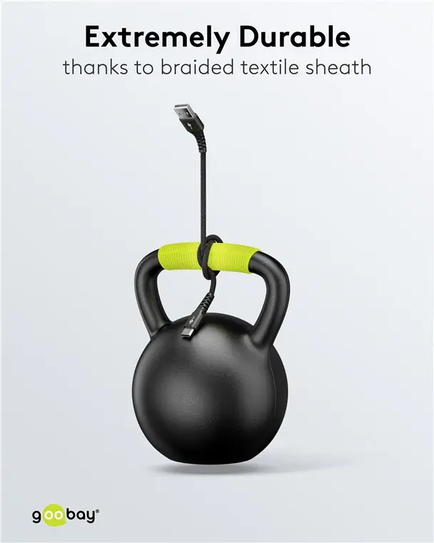 Cablu USB-C 3.1 - USB-A 3.0 3m Goobay 74528 Supersoft [3]