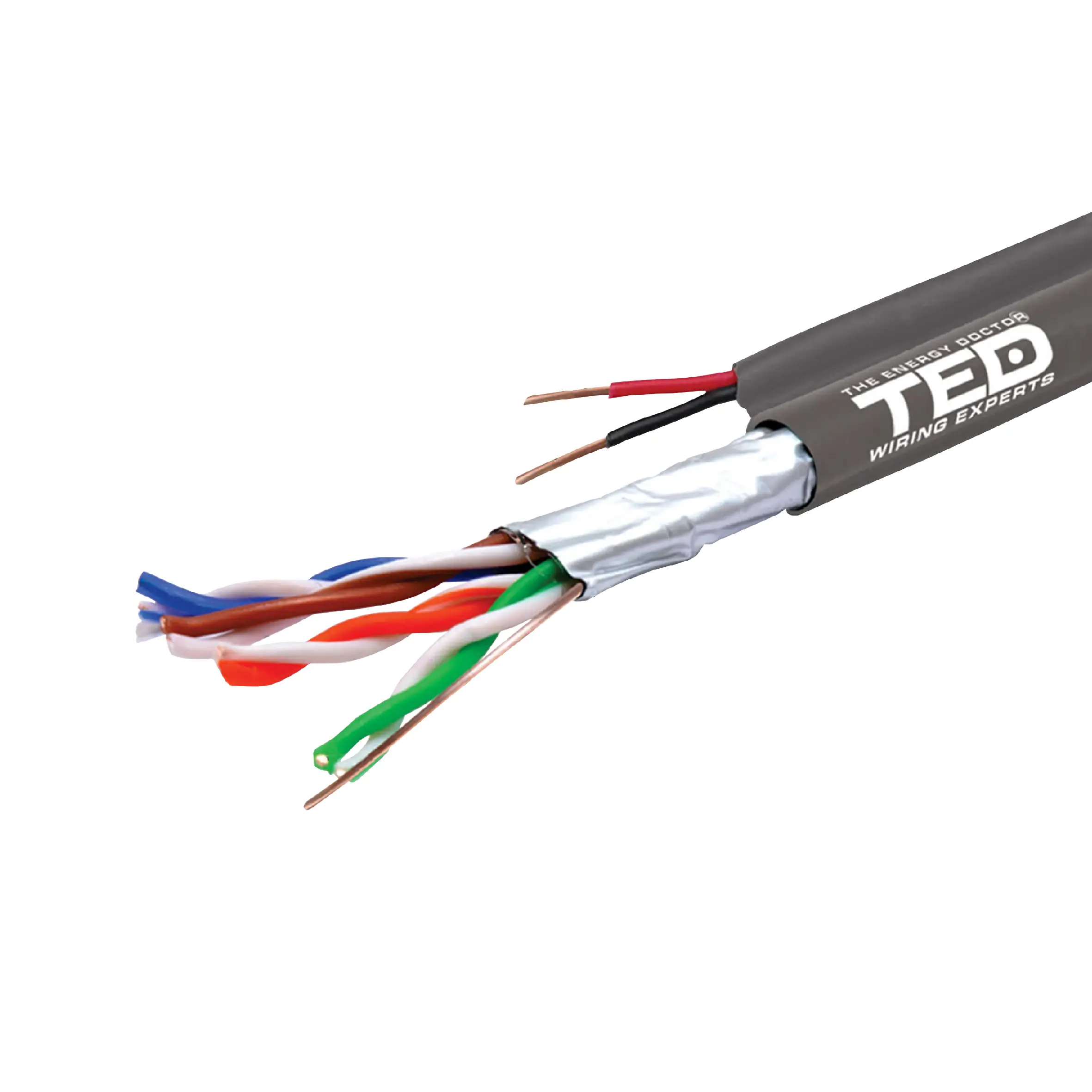 Cabluri - Cablu FTP Cat5e 1m 8 fire cupru ecranat TED002600