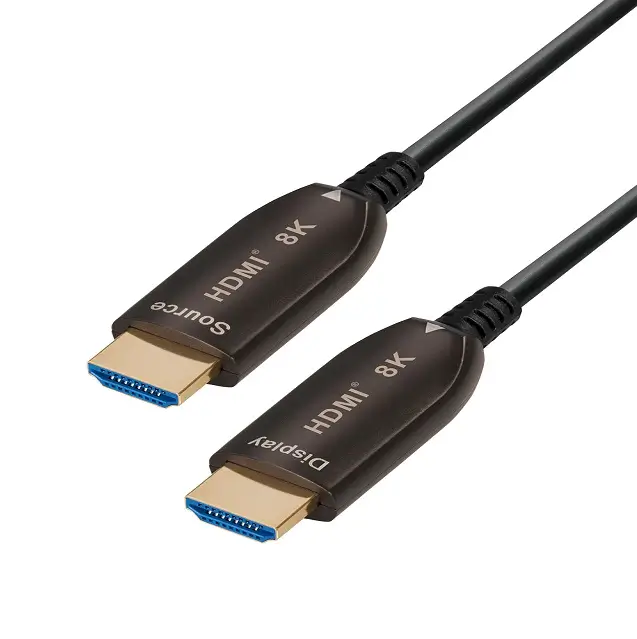 Cabluri HDMI - Cablu HDMI v2.0 Active Optical AOC 15m 8K 60Hz ARC Ethernet cu fibra optica 4.8mm – IoElectronice.ro