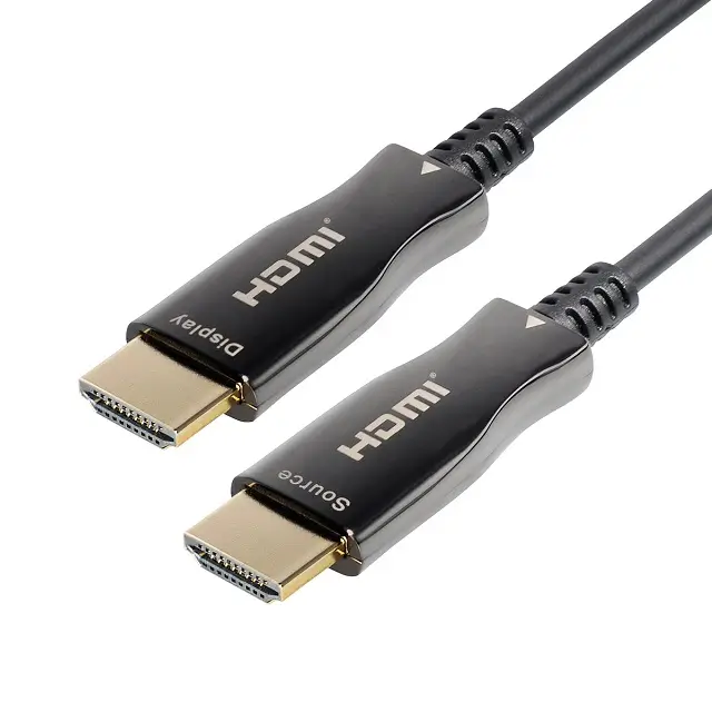 Cabluri HDMI - Cablu HDMI v2.0 Active Optical AOC 20m 4K 60Hz ARC Ethernet cu fibra optica 4.5mm – IoElectronice.ro