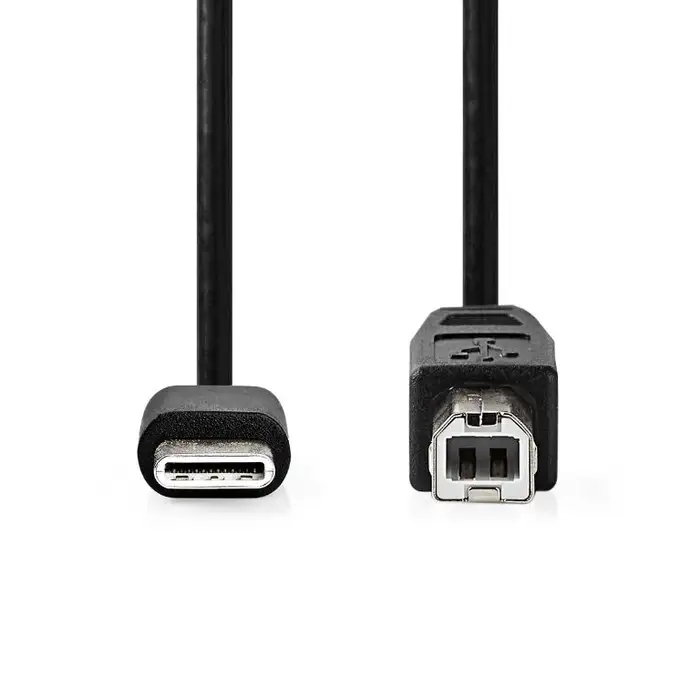 Cablu imprimantă Nedis CCGB60650BK20 USB-C 2.0 tata - USB-B 2.0 tata cupru 2m negru - IoElectronice.ro [2]