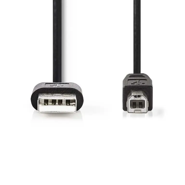 Cablu imprimanta USB 2.0 USB-A tata - USB-B tata 3m negru Nedis CCGL60101BK30 – IoElectronice.ro [2]