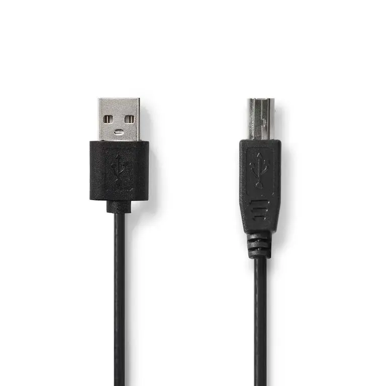 Cabluri - Cablu imprimanta USB 2.0 USB-A tata - USB-B tata 3m negru Nedis CCGL60101BK30 – IoElectronice.ro
